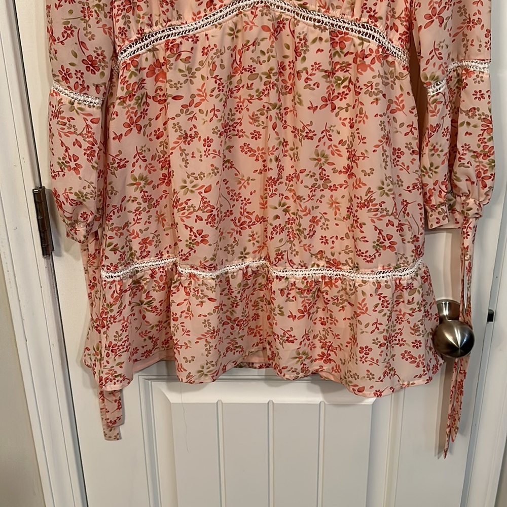 For Love and Lemons Sweet Disposition Swing Dress Pink Floral Size XS - Picture 4 of 10